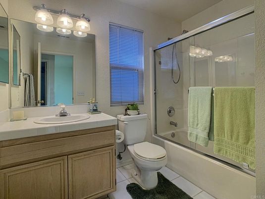 Bathroom, Dual Sink Vanities, Glass Shower, Interior, Tile Countertops