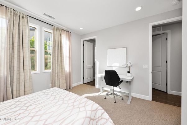 Bedroom, Home Office, Interior, Recessed Lighting