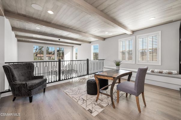 Dining room, Interior, Recessed Lighting, Wooden Beams, Wooden Ceilings, Wood Texture Flooring