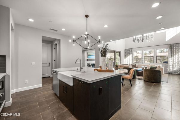 Dining room, Interior, Kitchen, Living room, Pendant Lights, Recessed Lighting