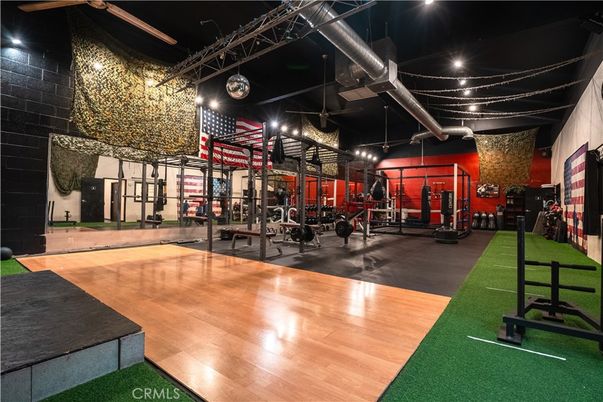 Fitness Equipment, Interior, Wood Texture Flooring