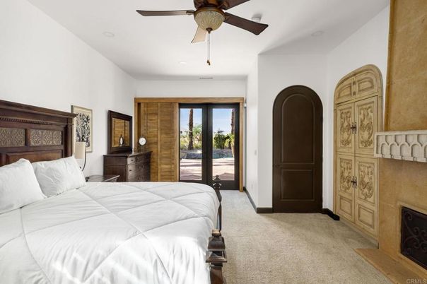 Bedroom, Fireplace, Interior