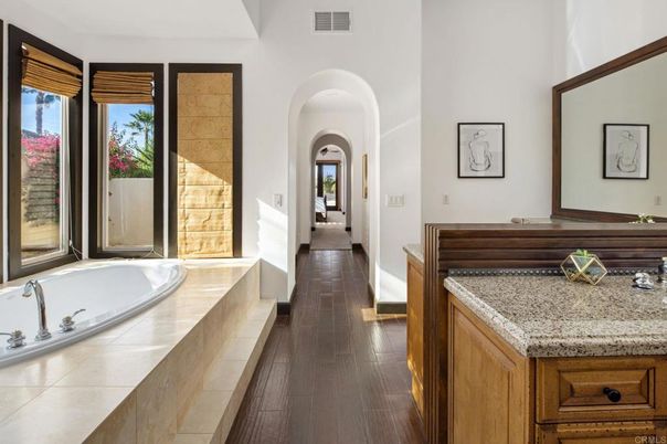 Bathroom, Interior, Wood Texture Flooring
