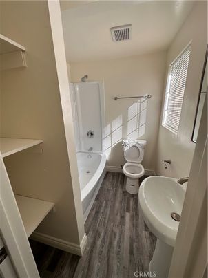 Bathroom, Interior, Wood Texture Flooring