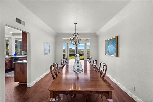 Chandelier, Dining room, Interior, Water, Wood Texture Flooring