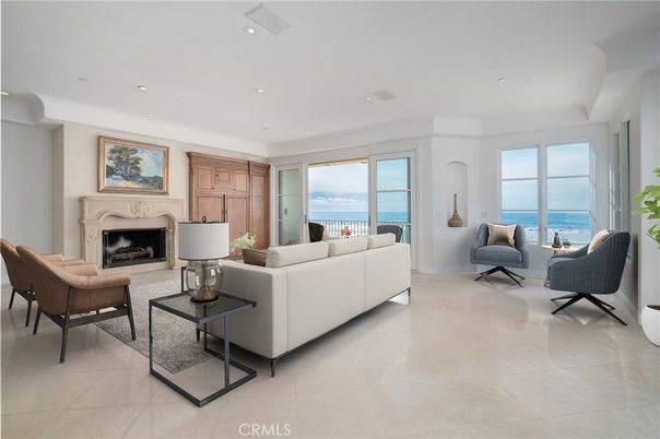 Fireplace, Interior, Living room, Recessed Lighting, Water