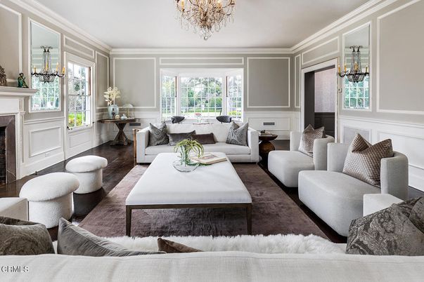 Chandelier, Fireplace, Interior, Living room, Wood Texture Flooring