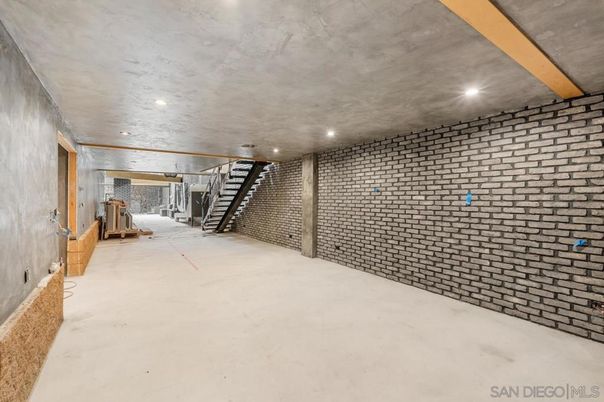 Interior, Recessed Lighting, Stone Walls