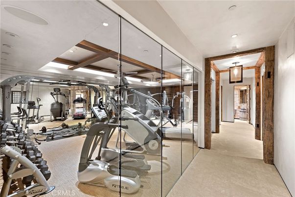 Fitness Equipment, Gym, Interior, Recessed Lighting