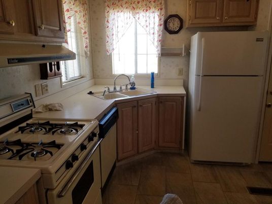 Interior, Kitchen, Wood Texture Flooring