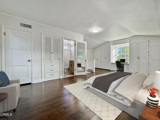 Bedroom, Home Office, Interior, Wood Texture Flooring