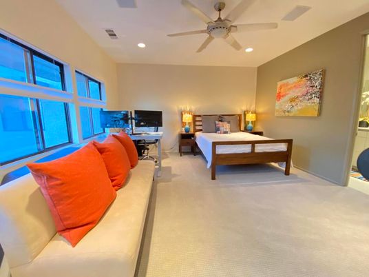 Bedroom, Home Office, Interior, Recessed Lighting