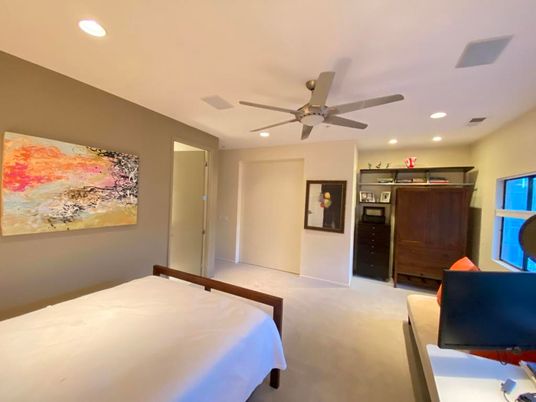 Bedroom, Interior, Recessed Lighting