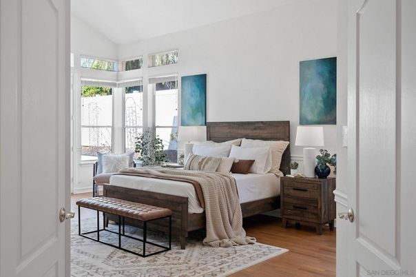Bedroom, Interior, Wood Texture Flooring