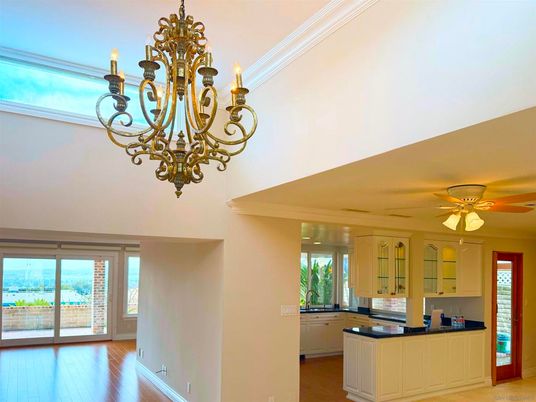 Chandelier, Interior, Wood Texture Flooring