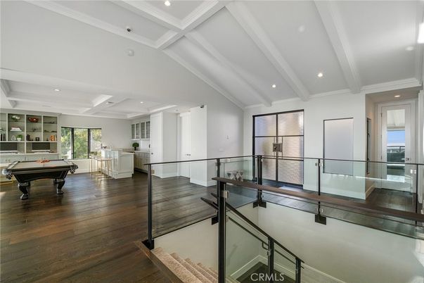 Billiard Table, Game Room, Interior, Recessed Lighting, Wood Texture Flooring