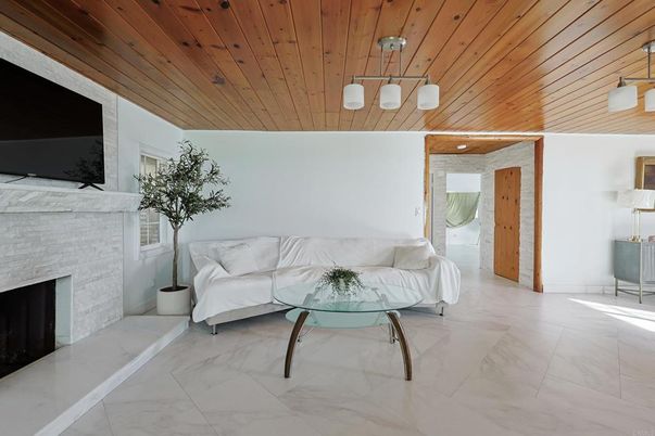 Fireplace, Interior, Living room, Marble, Wooden Ceilings