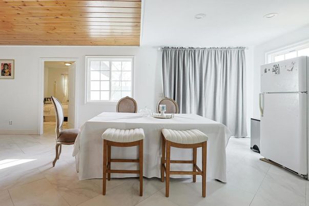 Dining room, Interior, Kitchen, Recessed Lighting, Wooden Ceilings
