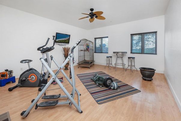 Fitness Equipment, Interior, Wood Texture Flooring