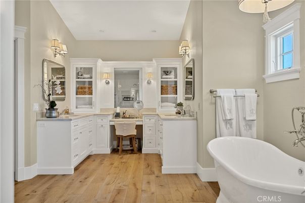 Bathroom, Free Standing Baths, Interior, Wood Texture Flooring