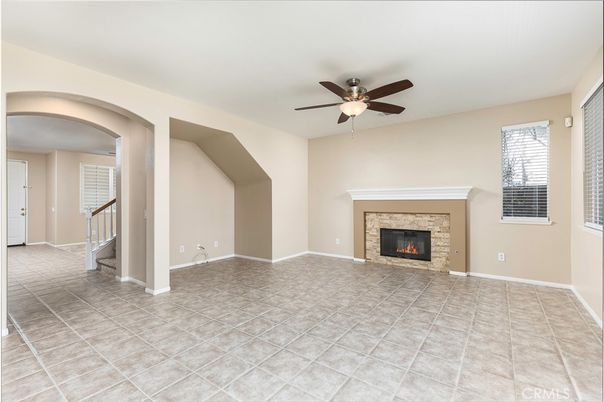 Empty room, Fireplace, Interior