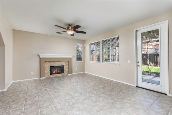 Empty room, Fireplace, Interior