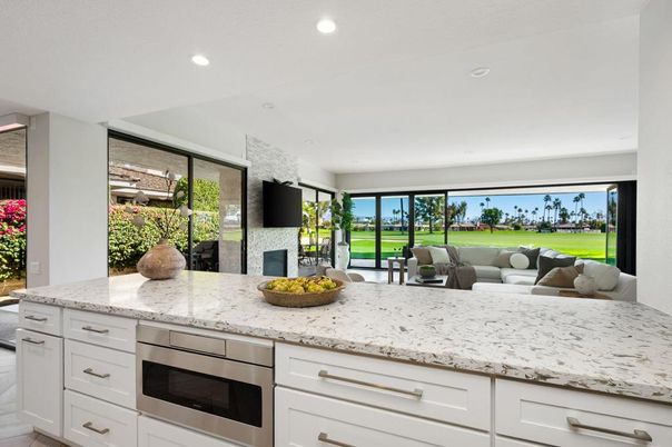 Interior, Kitchen, Living room, Recessed Lighting, Stainless Steel Appliances, Water