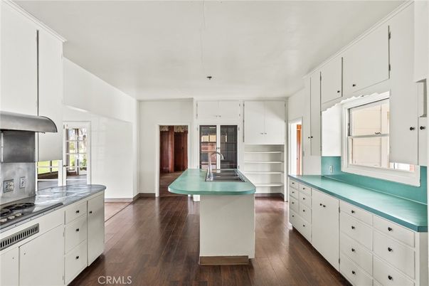 Interior, Kitchen, Wood Texture Flooring