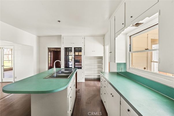 Interior, Kitchen, Wood Texture Flooring