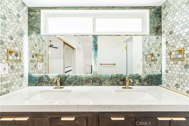 Bathroom, Dual Sink Vanities, Glass Shower, Interior