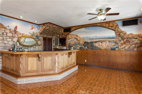 Interior, Recessed Lighting, Stone Walls
