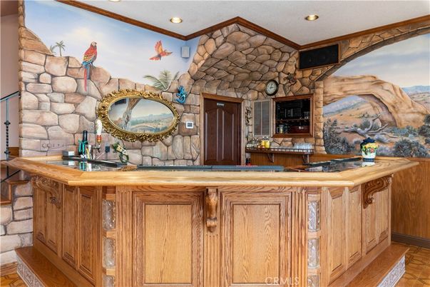 Interior, Recessed Lighting, Stone Walls