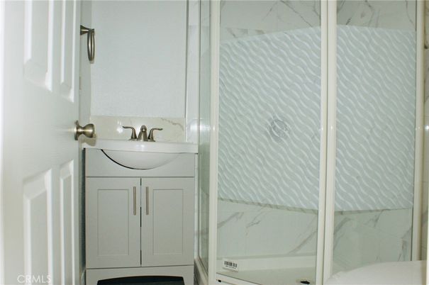 Bathroom, Glass Shower, Interior, Marble Walls