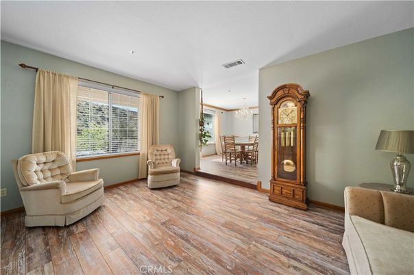 Chandelier, Dining room, Interior, Recessed Lighting, Wood Texture Flooring