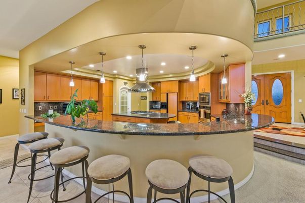 Interior, Kitchen, Pendant Lights, Recessed Lighting, Stainless Steel Appliances