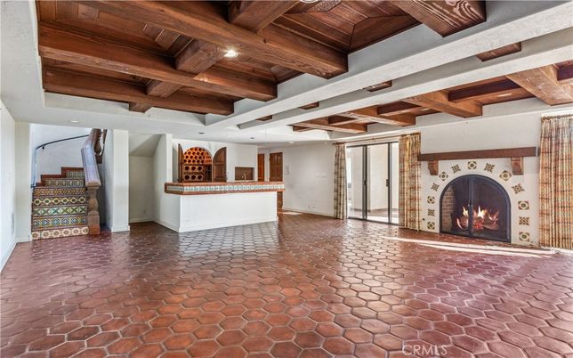 Fireplace, Interior, Recessed Lighting, Wooden Beams, Wooden Ceilings