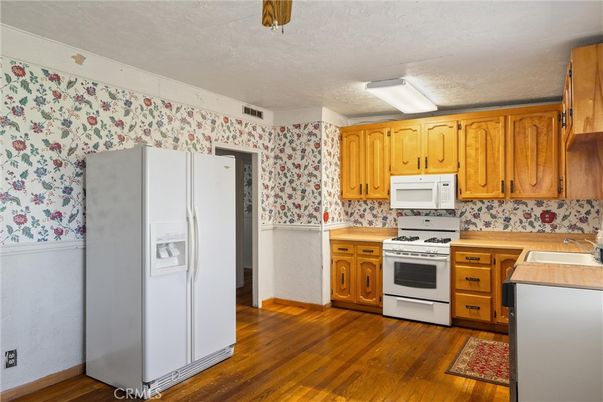 Interior, Kitchen, Wood Texture Flooring