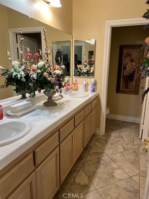 Bathroom, Dual Sink Vanities, Interior, Tile Countertops
