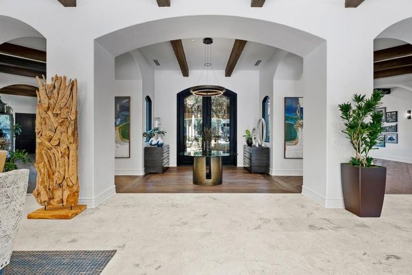 Interior, Pendant Lights, Wooden Beams, Wood Texture Flooring