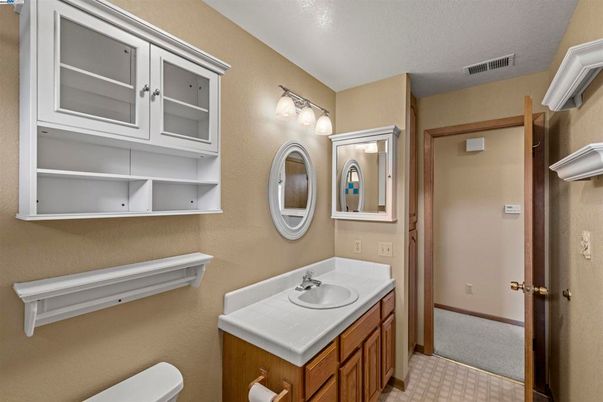 Bathroom, Dual Sink Vanities, Interior, Tile Countertops