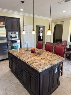 Interior, Kitchen, Pendant Lights, Recessed Lighting, Stainless Steel Appliances
