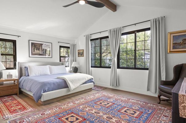 Bedroom, Interior, Wooden Beams, Wood Texture Flooring