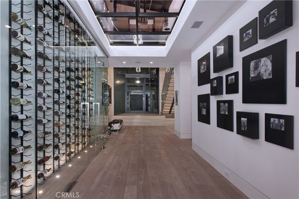 Interior, Recessed Lighting, Wine Storage, Wood Texture Flooring