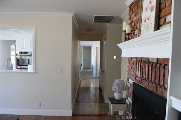 Fireplace, Interior, Stone Walls, Wood Texture Flooring