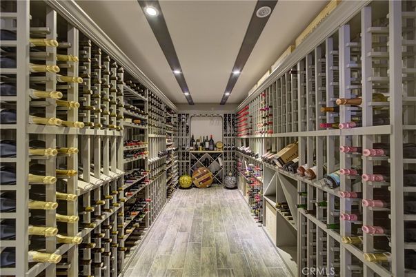 Interior, Recessed Lighting, Wine Storage, Wood Texture Flooring