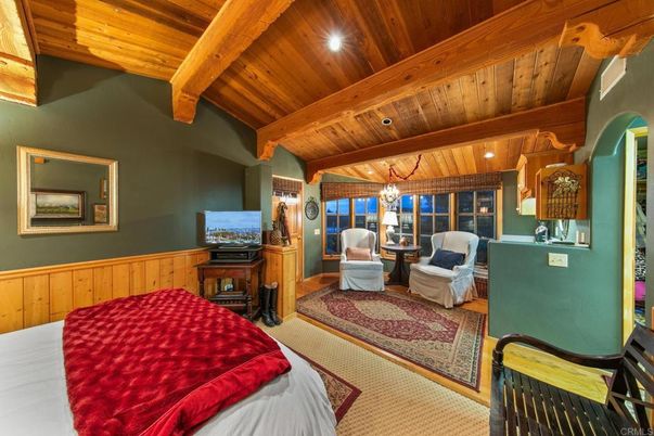 Bedroom, Interior, Wooden Beams, Wooden Ceilings