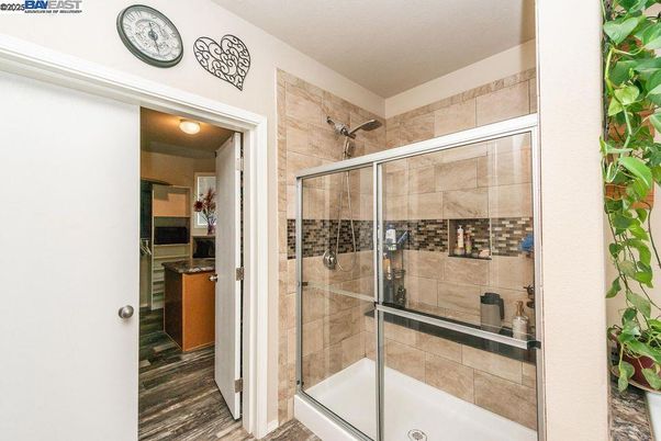 Bathroom, Glass Shower, Interior, Stone Walls