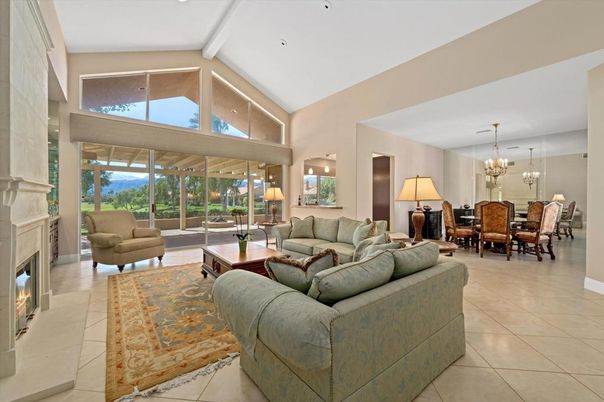 Chandelier, Dining room, Fireplace, Interior, Living room
