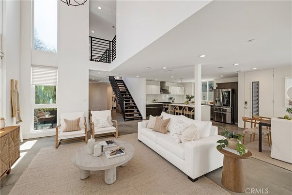 Dining room, Interior, Kitchen, Living room, Pendant Lights, Recessed Lighting, Stainless Steel Appliances