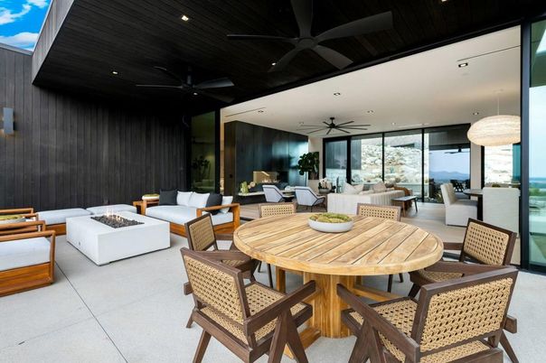 Dining room, Exterior, Interior, Living room, Pendant Lights, Recessed Lighting